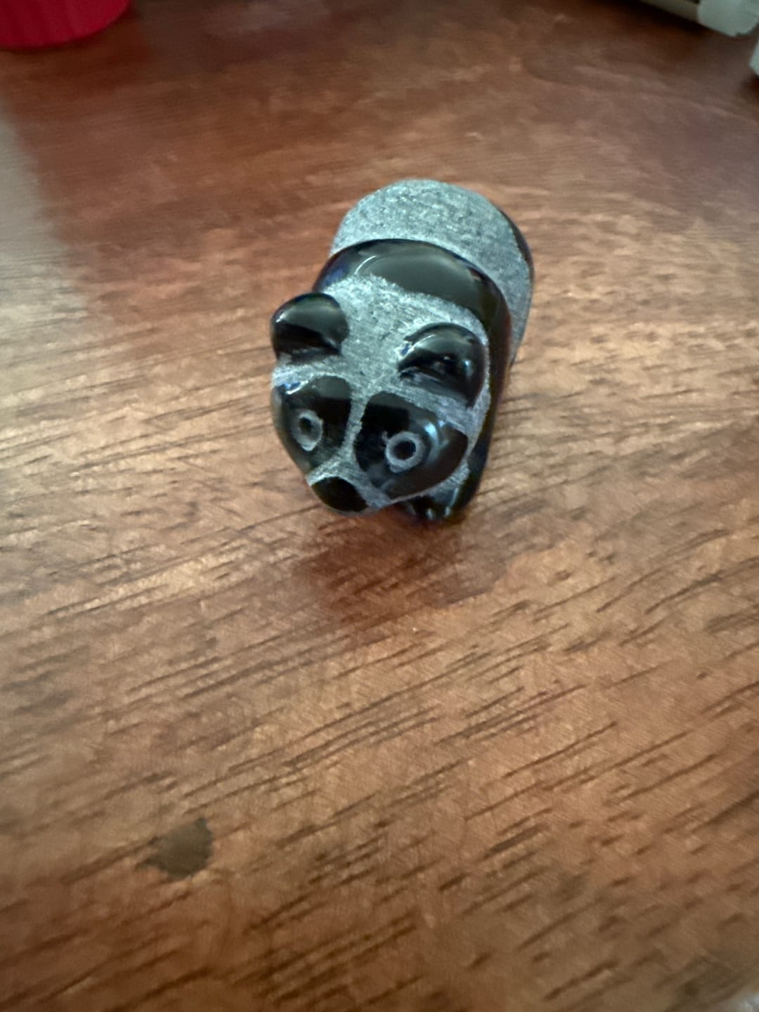 Customer photo review of Olivenorma Natural Obsidian Carved Panda Gemstone Decoration