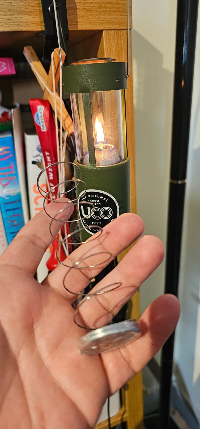 Customer photo review of Oil Inserts for Use with UCO Original Lanterns