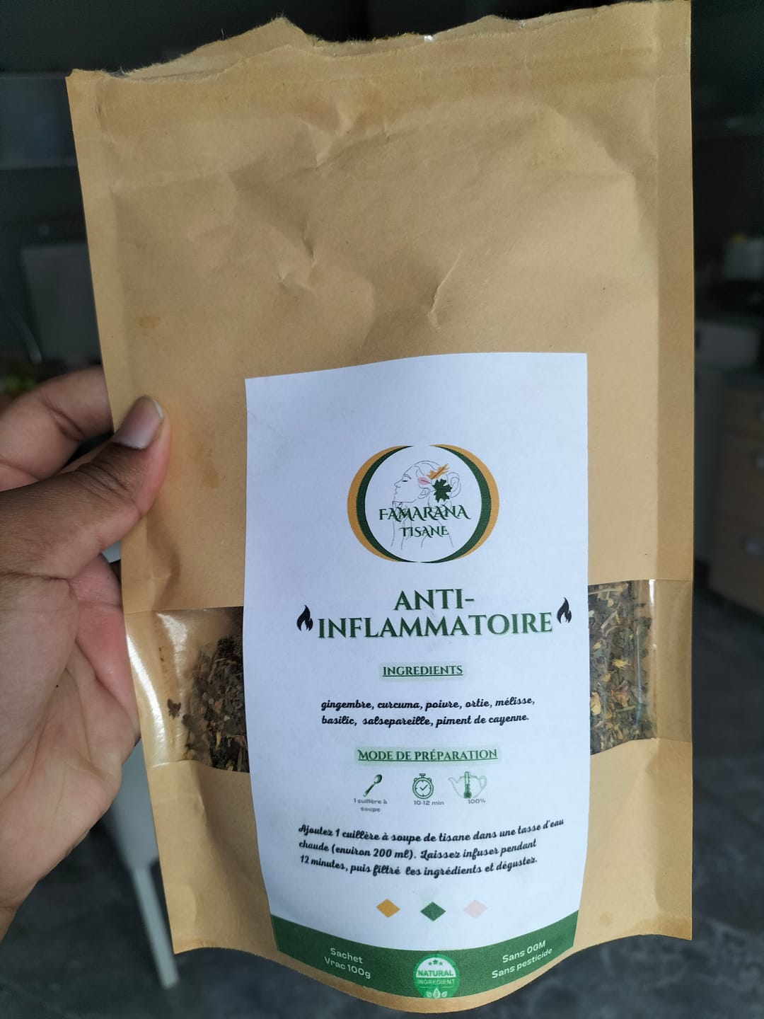 Customer photo review of TISANE ANTI-INFLAMMATOIRE