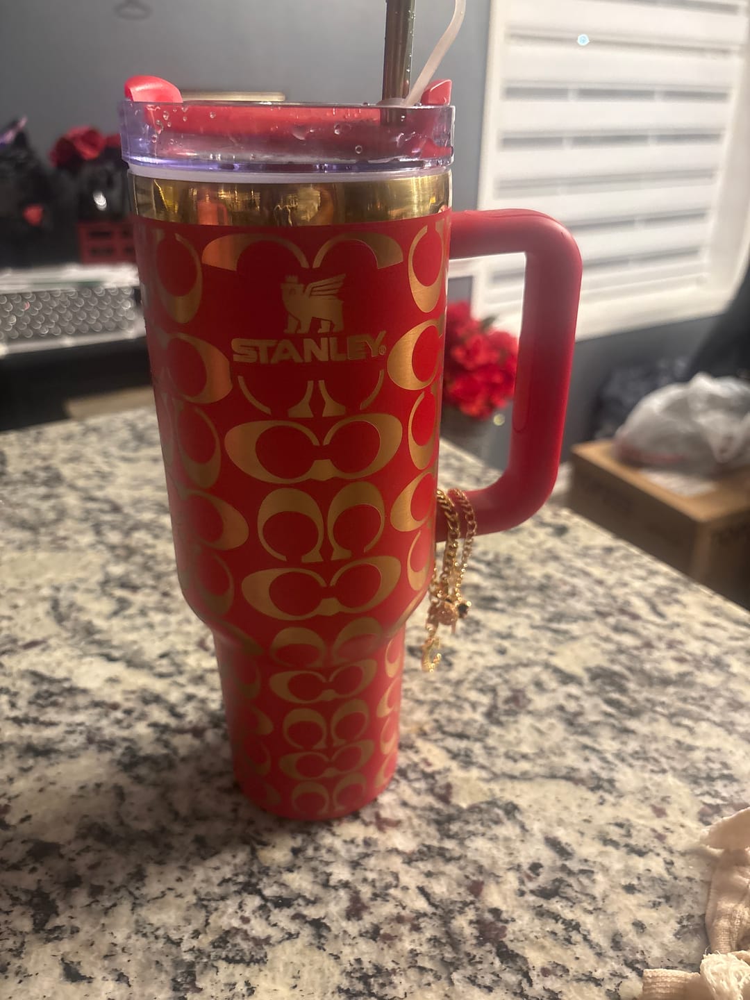 Customer photo review of Designer Holographic In-Car Insulated Cup 40OZ