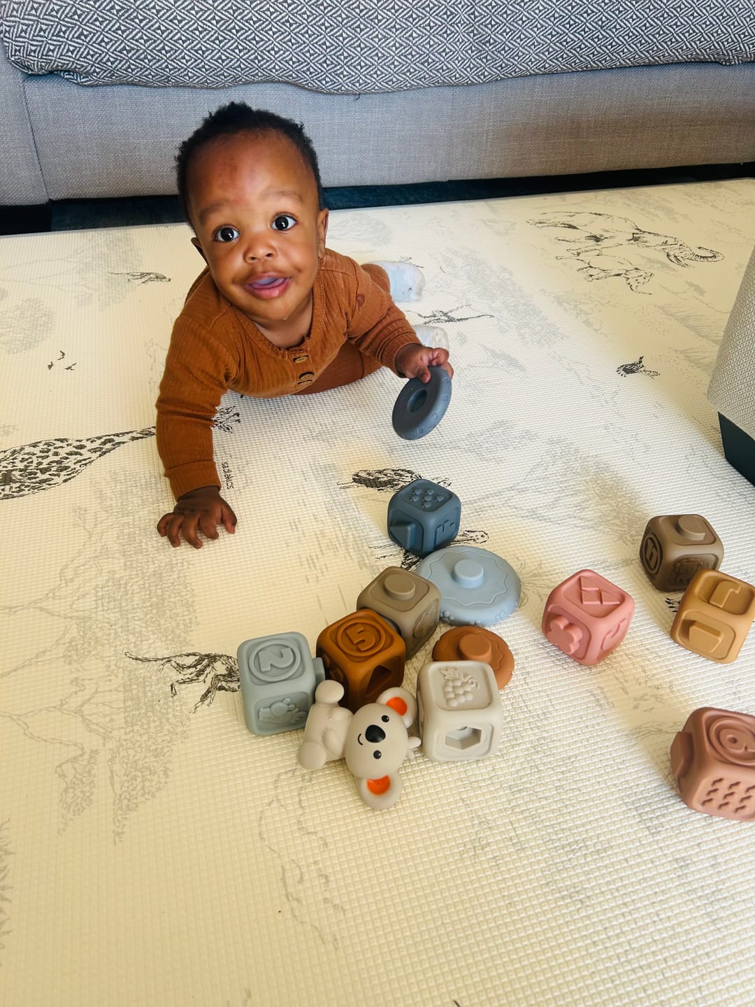 Customer photo review of Safari Toile/ Dune Play Mat