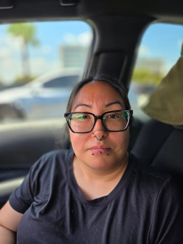 Customer photo review of Zenottic Eyeglasses Jodie