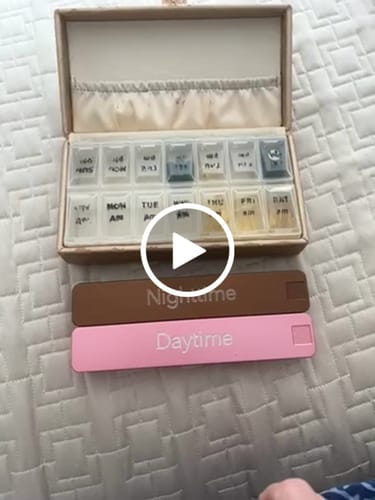Customer video review of Weekly AM-PM Pill Case 2.0