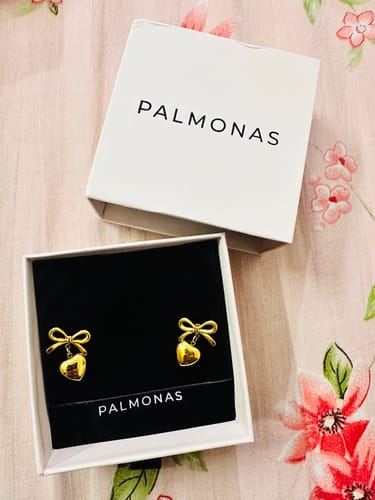 Customer photo review of Wrapped With Love Earrings