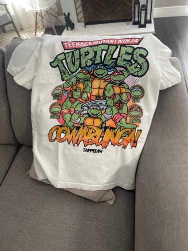 Customer photo review of "Cowabunga" TMNT T-Shirt | @cha__town COLLAB | LIMITED TO 24 PIECES!!