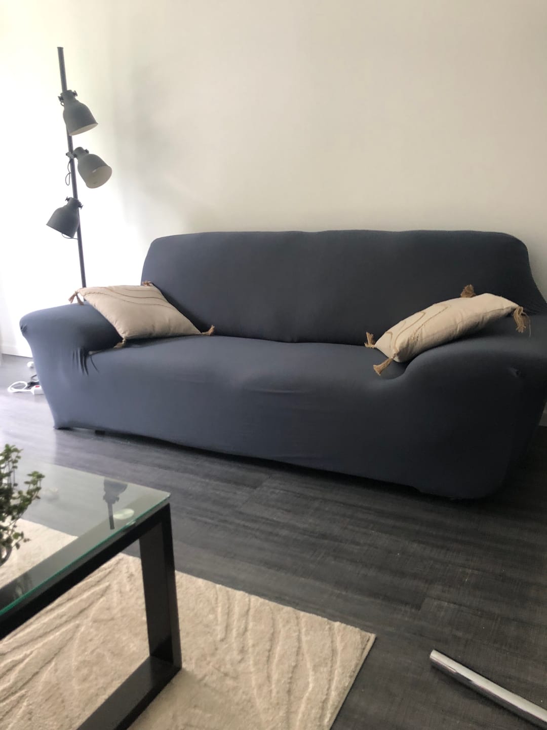 Customer photo review of Beige - Housse de Canapé Extensible