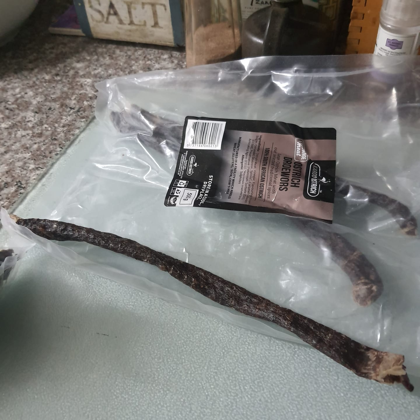 Customer photo review of Ostrich Droewors