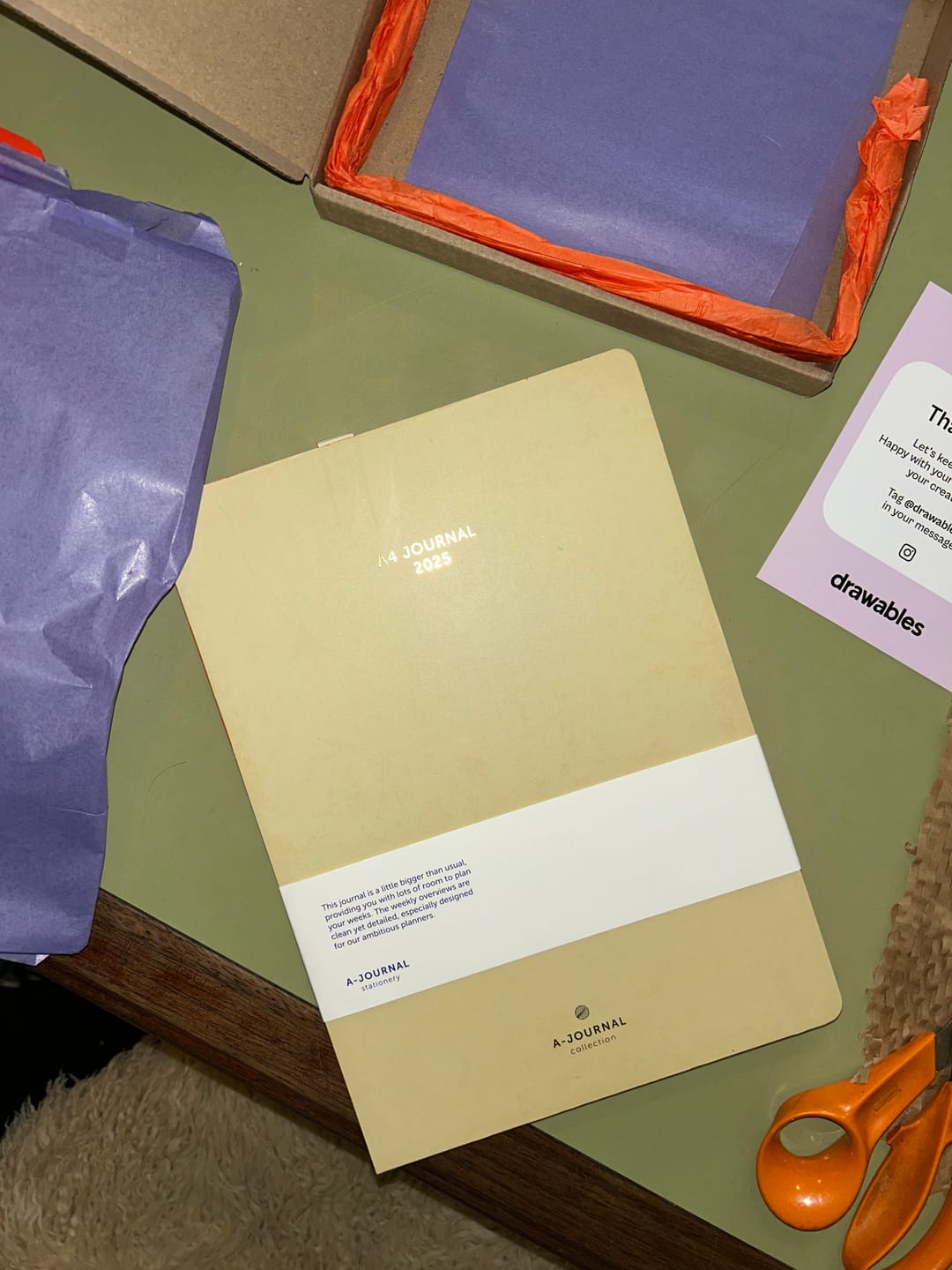 Customer photo review of A-Journal - A4 Planner 2025 Beige/Orange