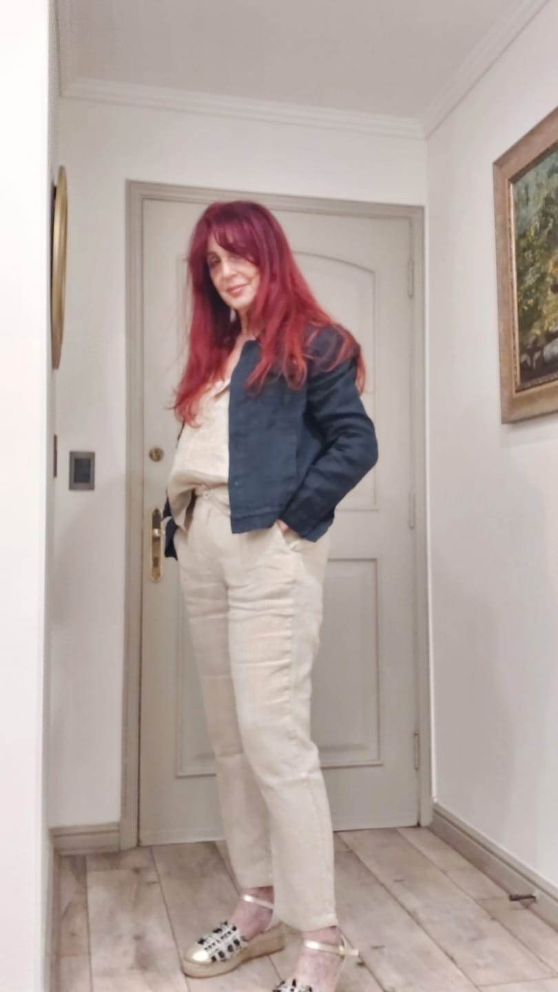 Customer photo review of Chaqueta Creta Azul Marino