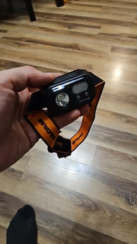 Customer photo review of Extreme Headlamp – Ultra-light, Rechargeable and Motion Sensor