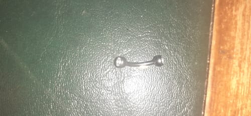 Customer photo review of Titanium Internally Threaded Duo Gem Body Jewellery