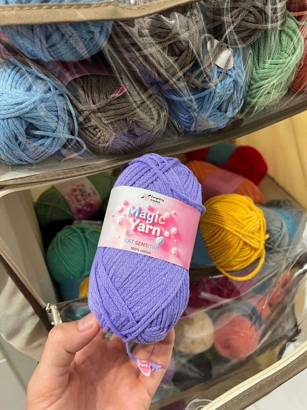 Customer photo review of Yarn Heaven Storage Bag