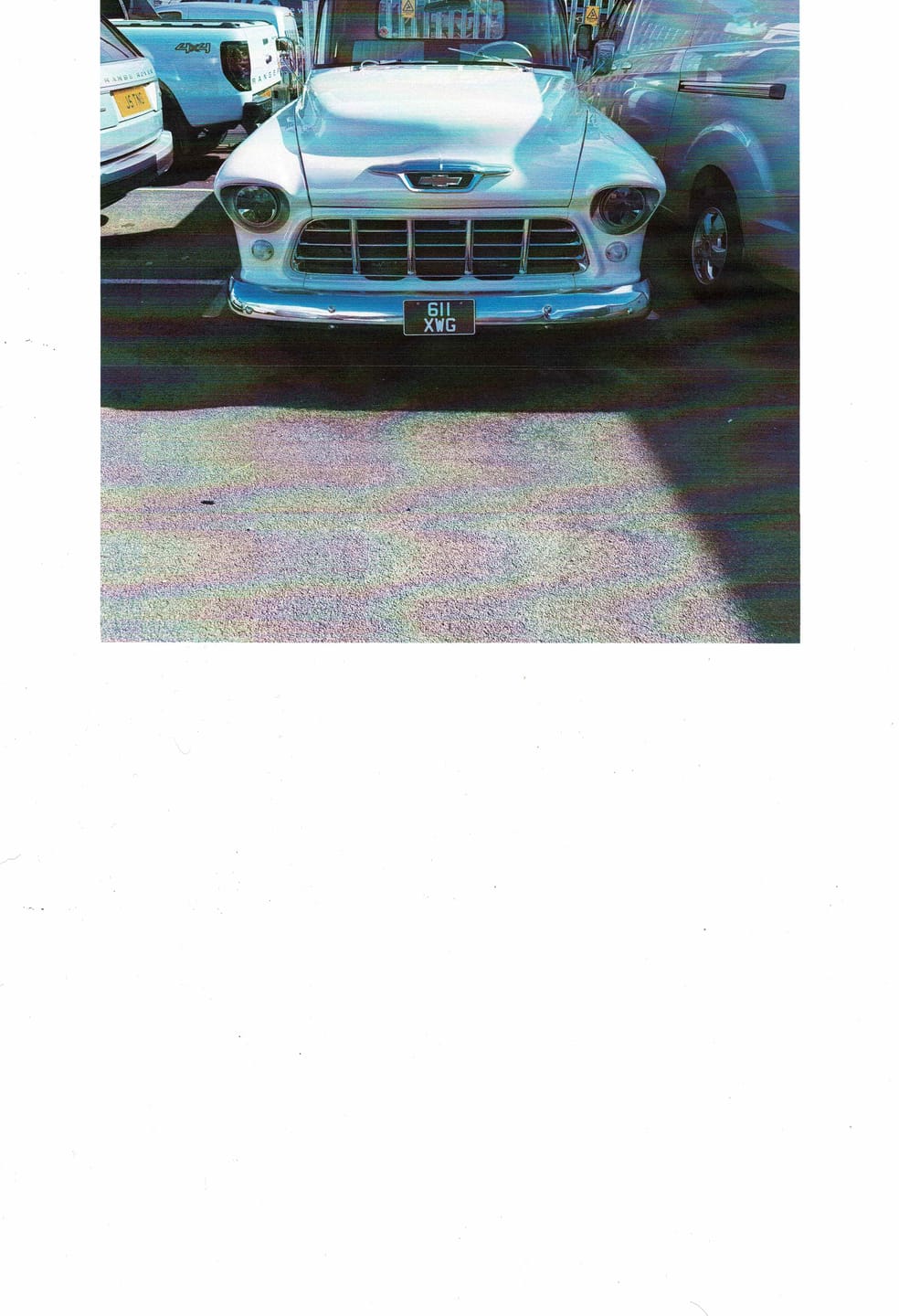 Customer photo review of Classic American Metal Pressed Number Plate – 12 x 6 Inches