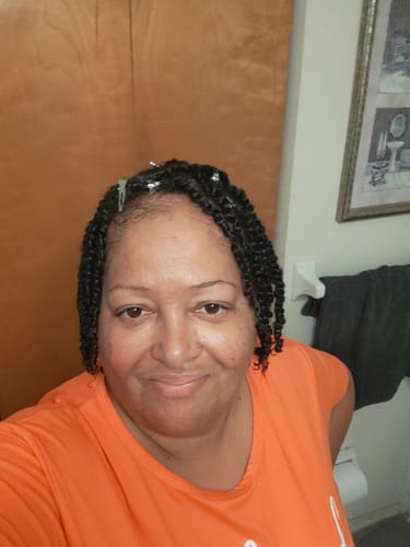 Customer photo review of TWIST AND TEXTURE CURL PRIMER STYLING CREME