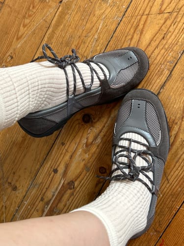 Customer photo review of ROCKFISH WEATHERWEAR - NICOLE WEAVING LACEUP SNEAKERS - GREY