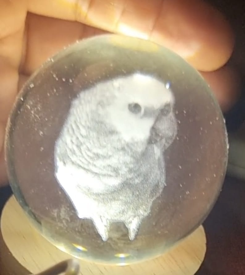 Customer photo review of Esfera de Cristal