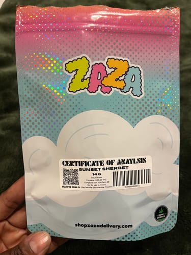 Customer photo review of Sunset Sherbet  - 14 Grams - Hybrid