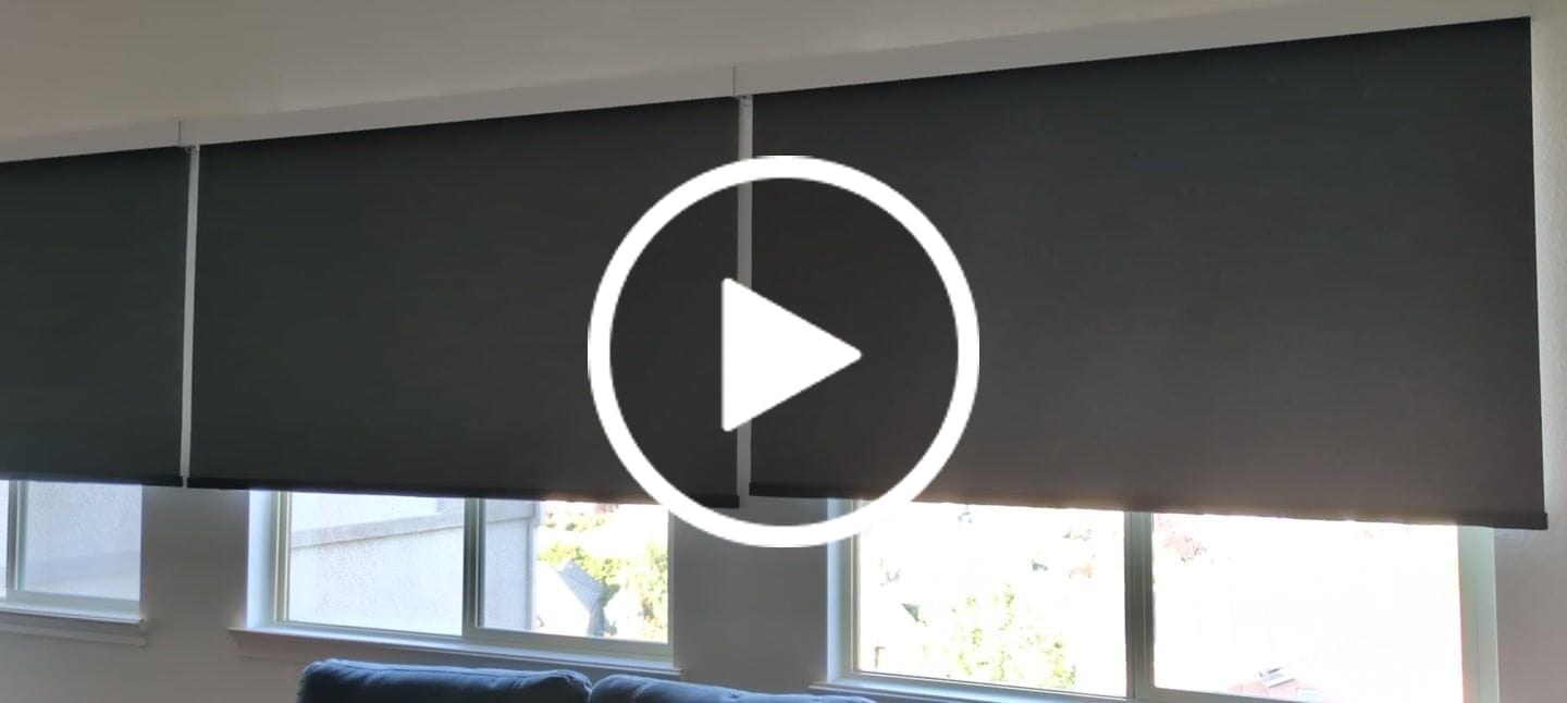 Customer video review of SmartWings Motorized Roller Shades 100% Blackout Eclipse