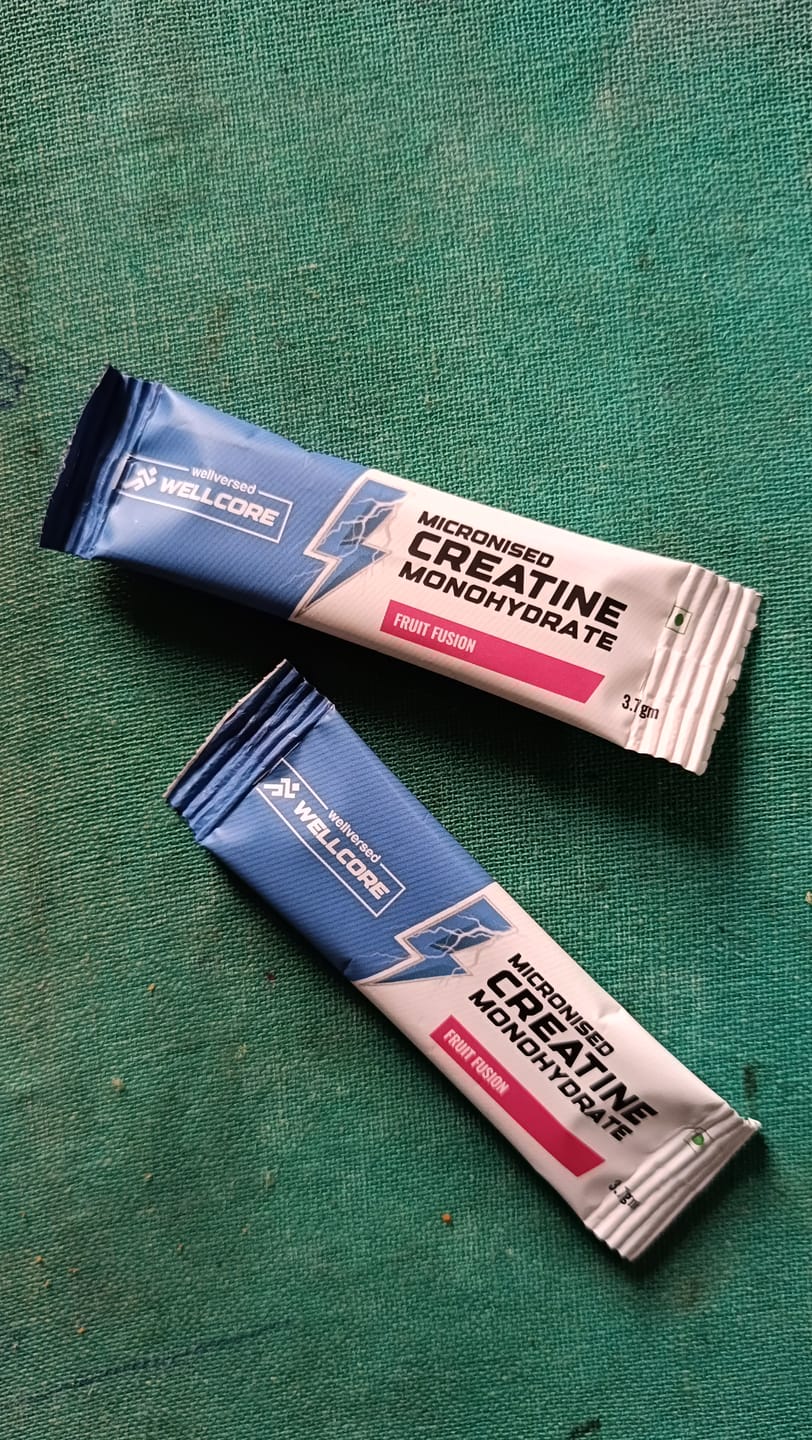 Customer photo review of Wellcore - Pure Micronised Creatine Monohydrate | Fruit Fusion (6 Sachets)
