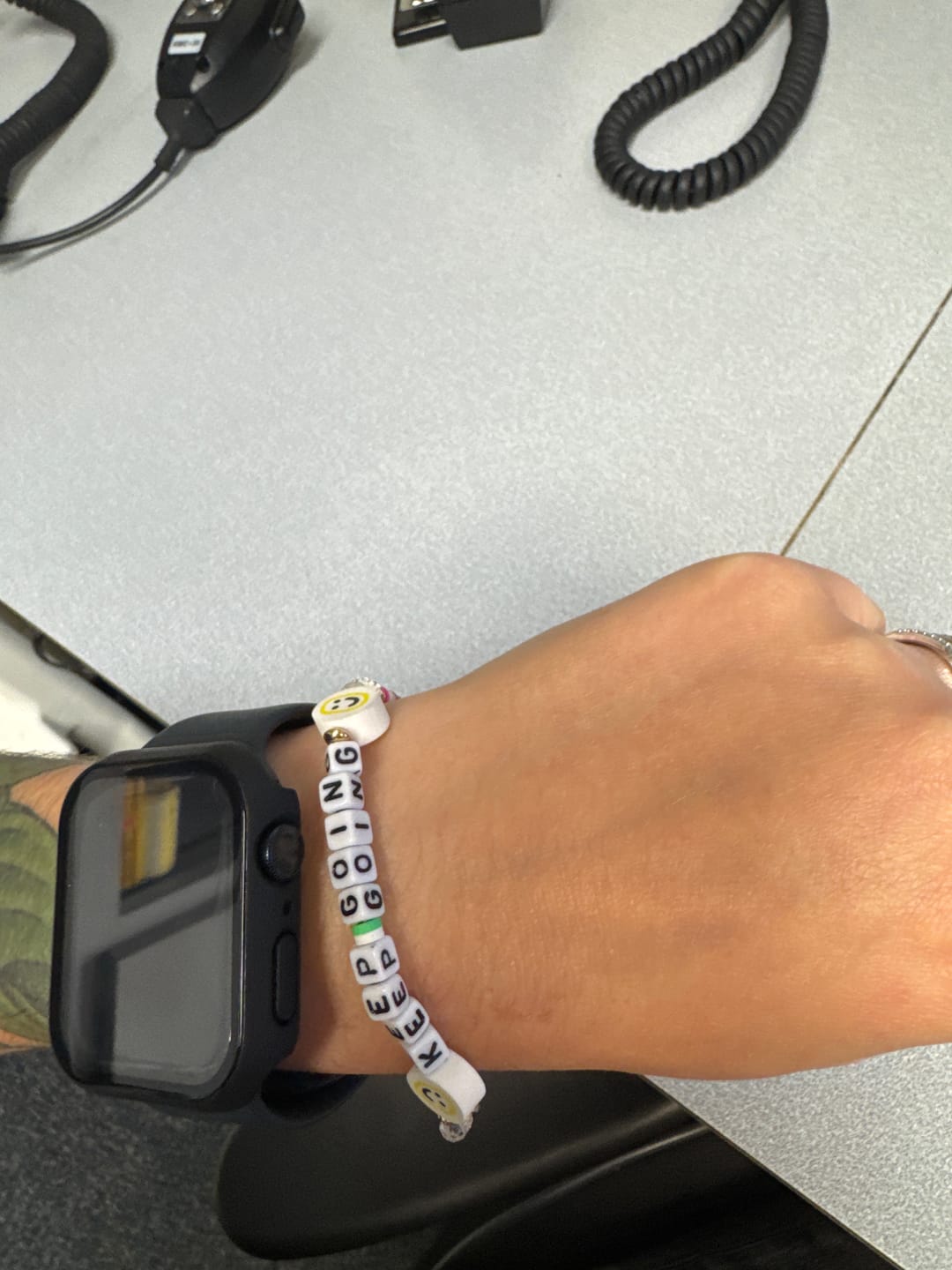 Customer photo review of Happiness Beaded Bracelet