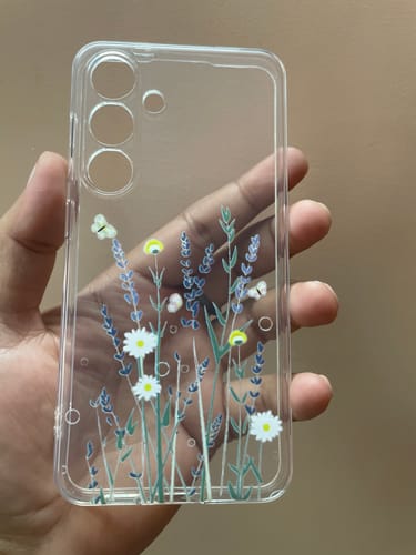 Customer photo review of Floral Bush Transparent Silicon Case For Samsung
