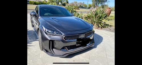 Customer photo review of Kia Stinger Carbon Fiber Front Lip V2 2018-2023