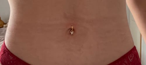 Customer photo review of Faux piercing Papillon