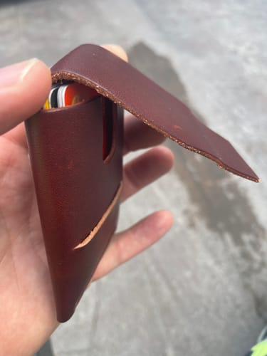 Customer photo review of Slimmad plånbok i äkta läder