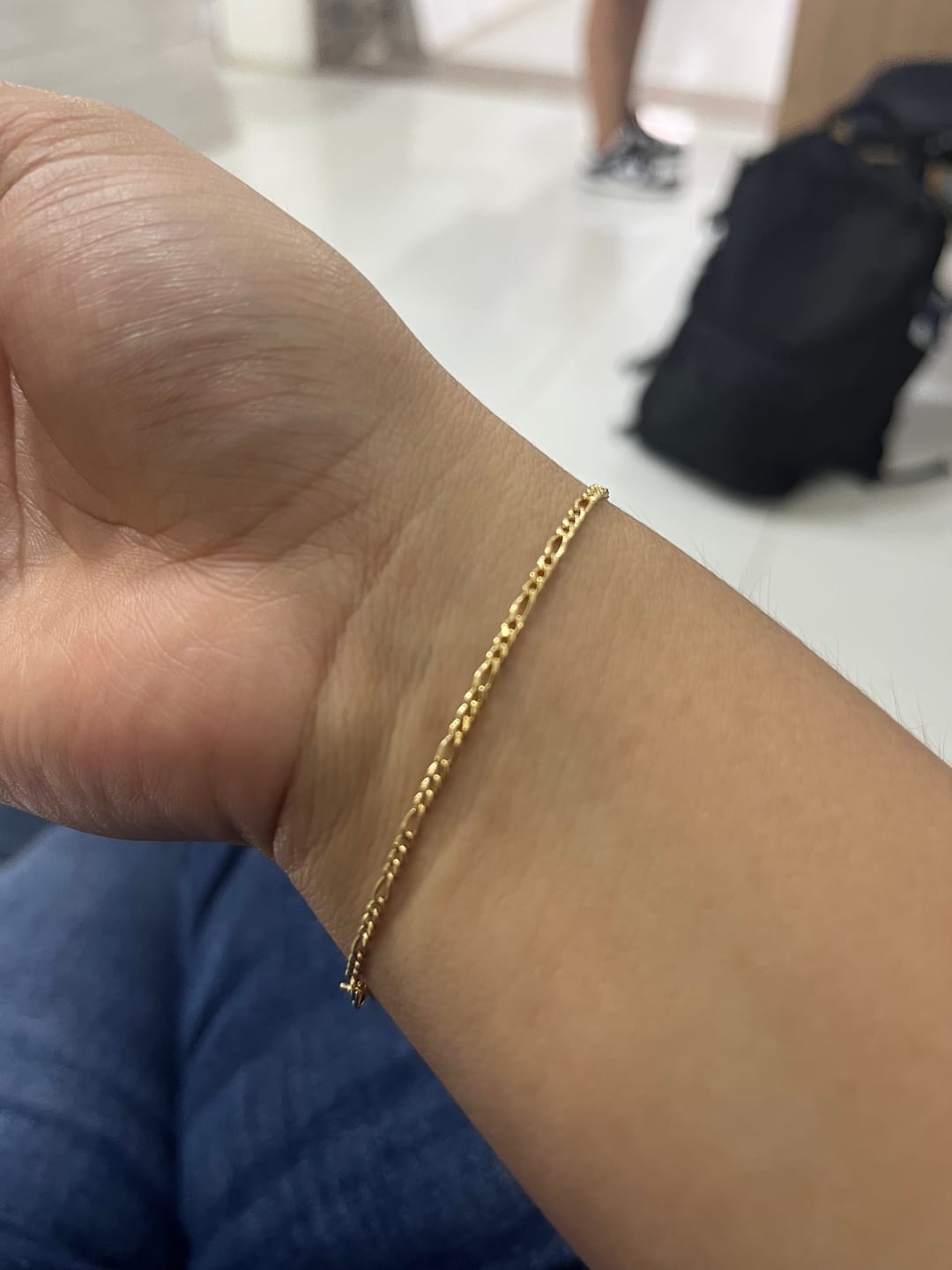 Customer photo review of Pulseras Figaro en Oro laminado 18k Para Pareja