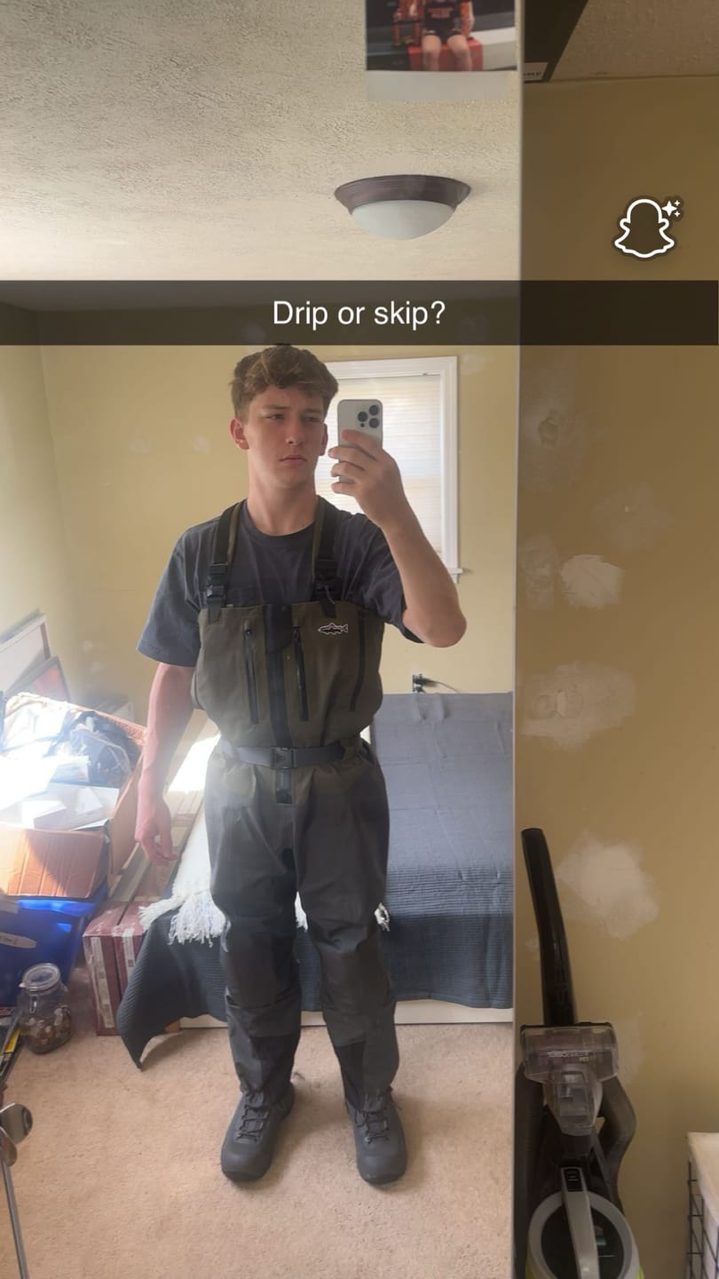 Customer photo review of Patagonia M's Swiftcurrent Expedition Zip-Front Waders - New 2025