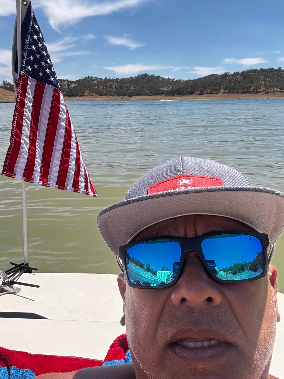 Customer photo review of 16" x 24" Boat Flag Set