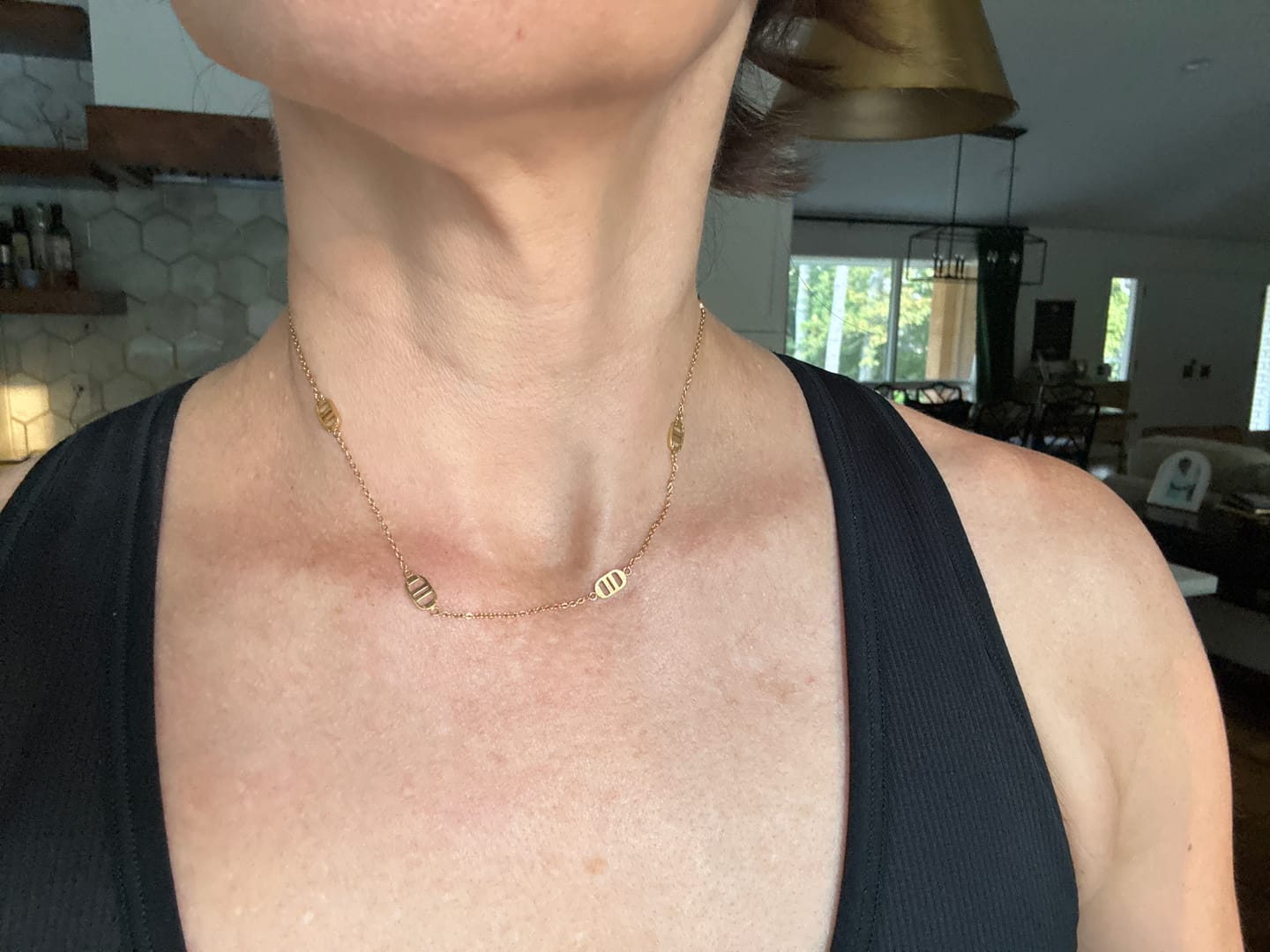 Customer photo review of Multi Signature Necklace