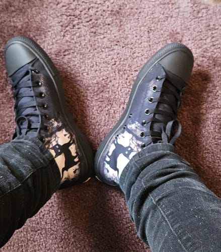 Customer photo review of Shadows And Whiskers High Tops