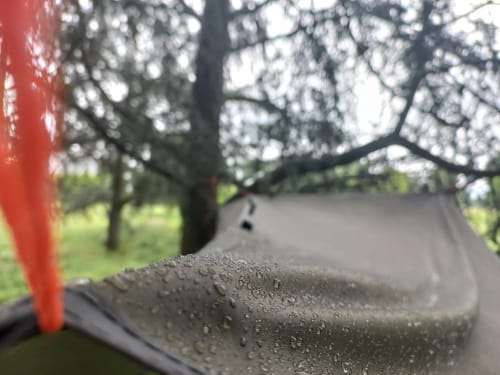 Customer photo review of Versatile Sun and Rain Protection Tarp