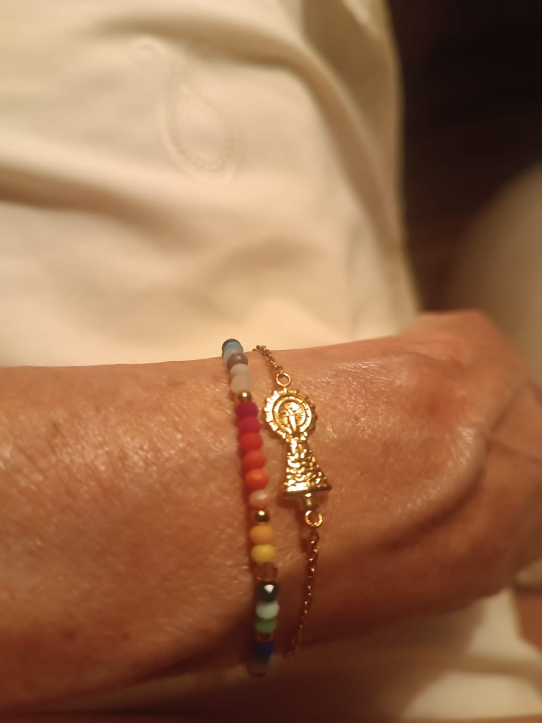 Customer photo review of Cajita Joyas - Nude Beige