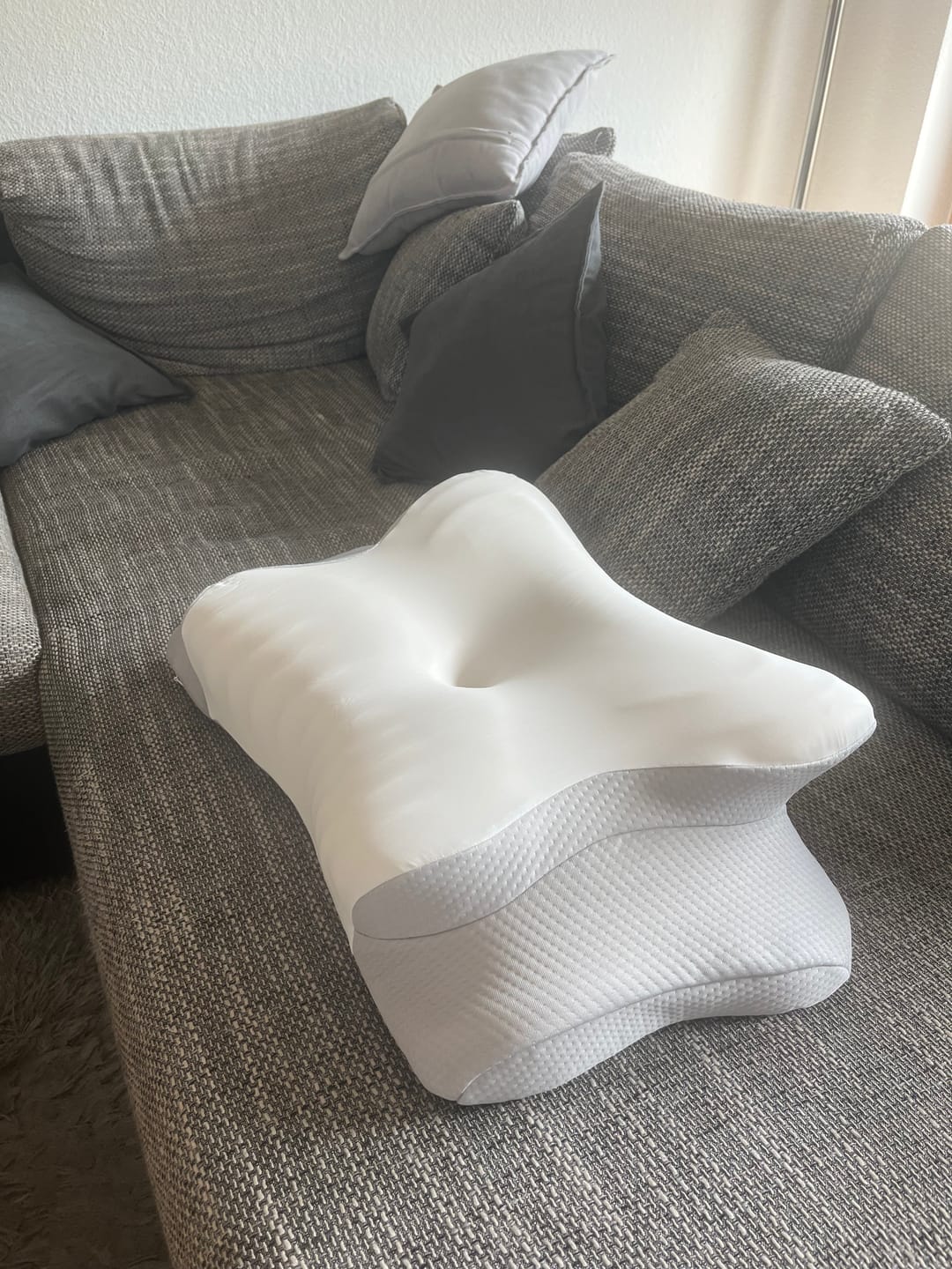 Customer photo review of Physiorest® recovery pillow