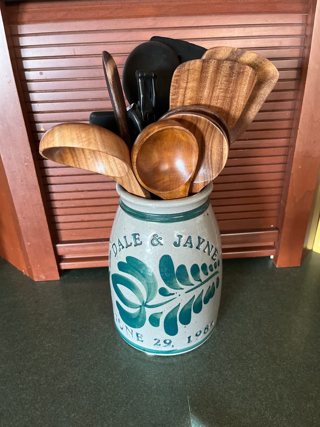 Customer photo review of 10 Piece Teak Wooden Utensil Set