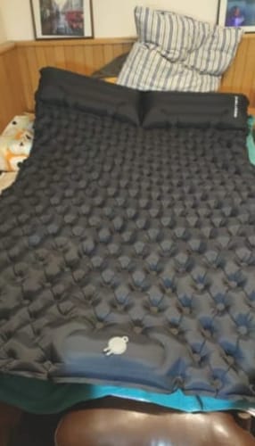 Customer photo review of Ultralight Compact 2-in-1 Sleeping Pad – Perfect for Any Adventure for Two