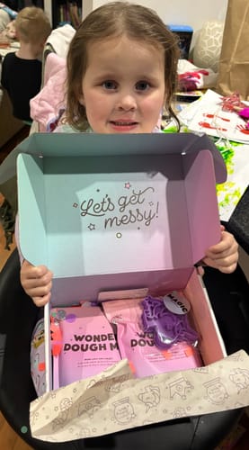 Customer photo review of Unicorn Wonder Dough 🦄