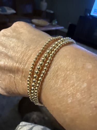 Customer photo review of juno bracelet double stack (3+4mm)