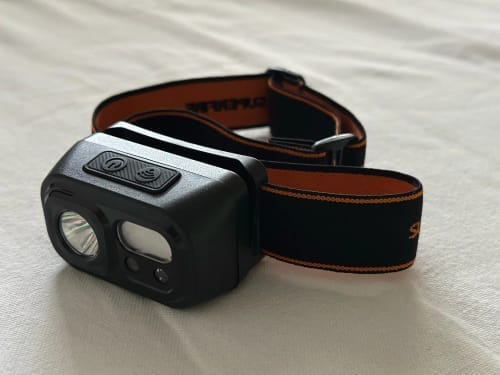 Customer photo review of Extreme Headlamp – Ultra-light, Rechargeable and Motion Sensor