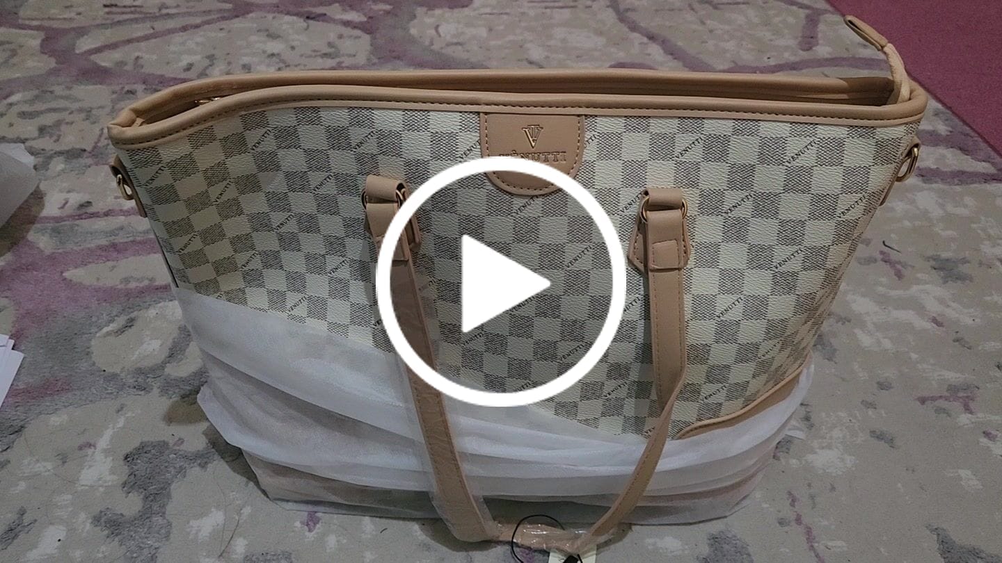Customer video review of Heritage Check Tote 2-Piece Set