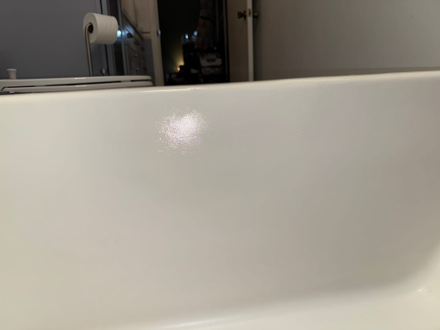 Customer photo review of Large Wall Damage - Tub and Shower Repair Kit