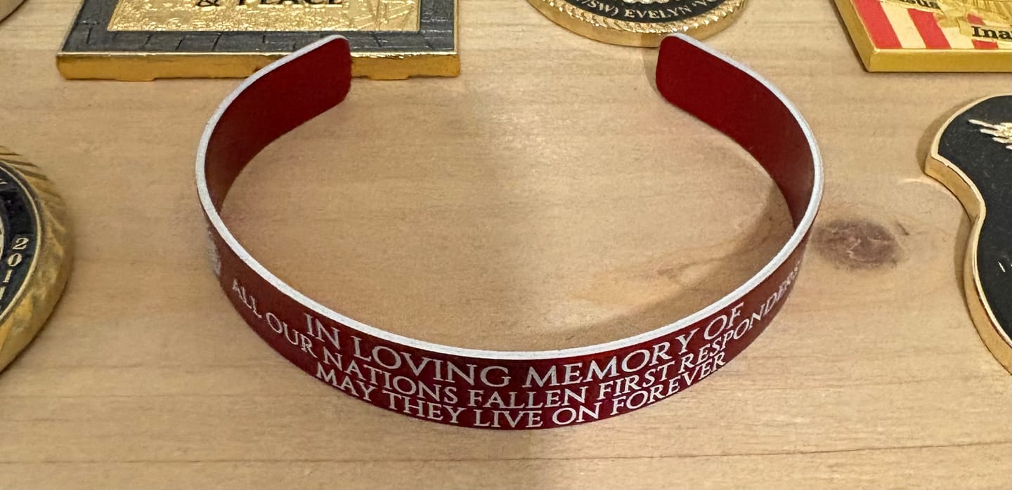 Customer photo review of First Responders Memorial Bracelet