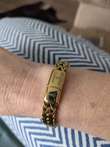 Customer photo review of Guardian Weave Medical ID Bracelet