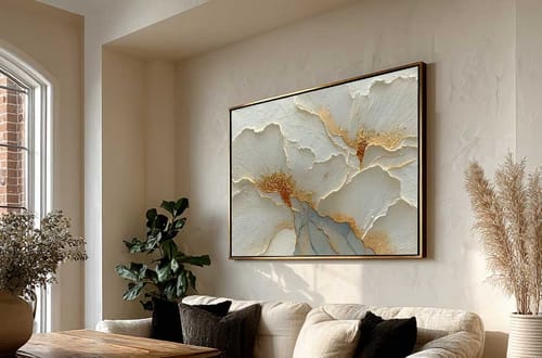 Customer review photo for Plaster Art Texture Painting #SG476