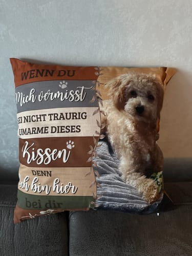 Customer photo review of Seelenwärmer - Individuelles Kissen