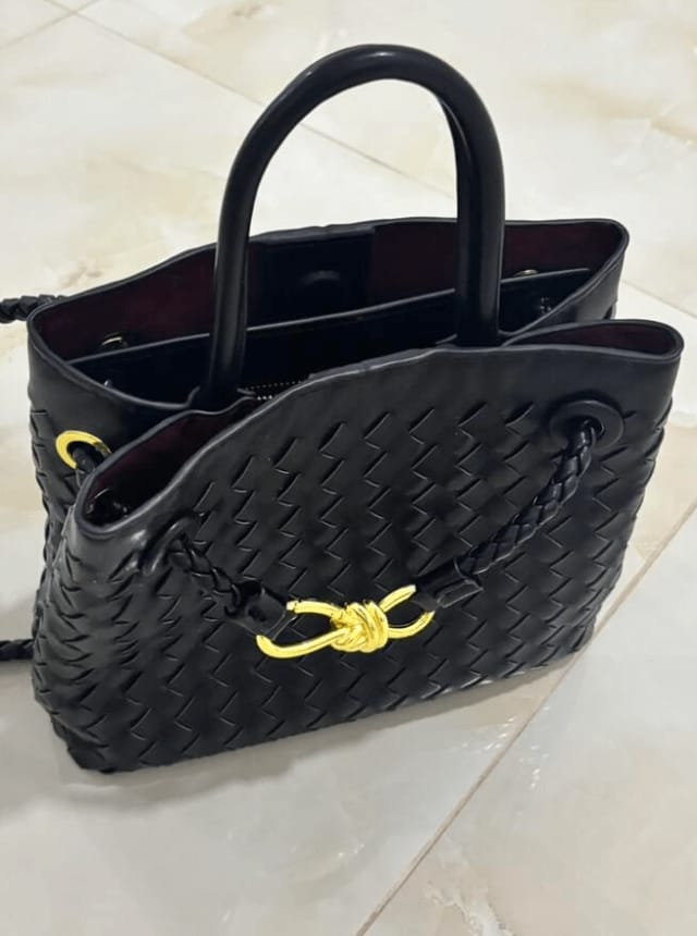 Customer photo review of Lucia Woven Bag Small