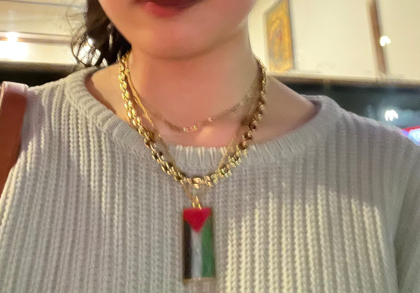 Customer photo review of Puffy Coffee Bean Chain