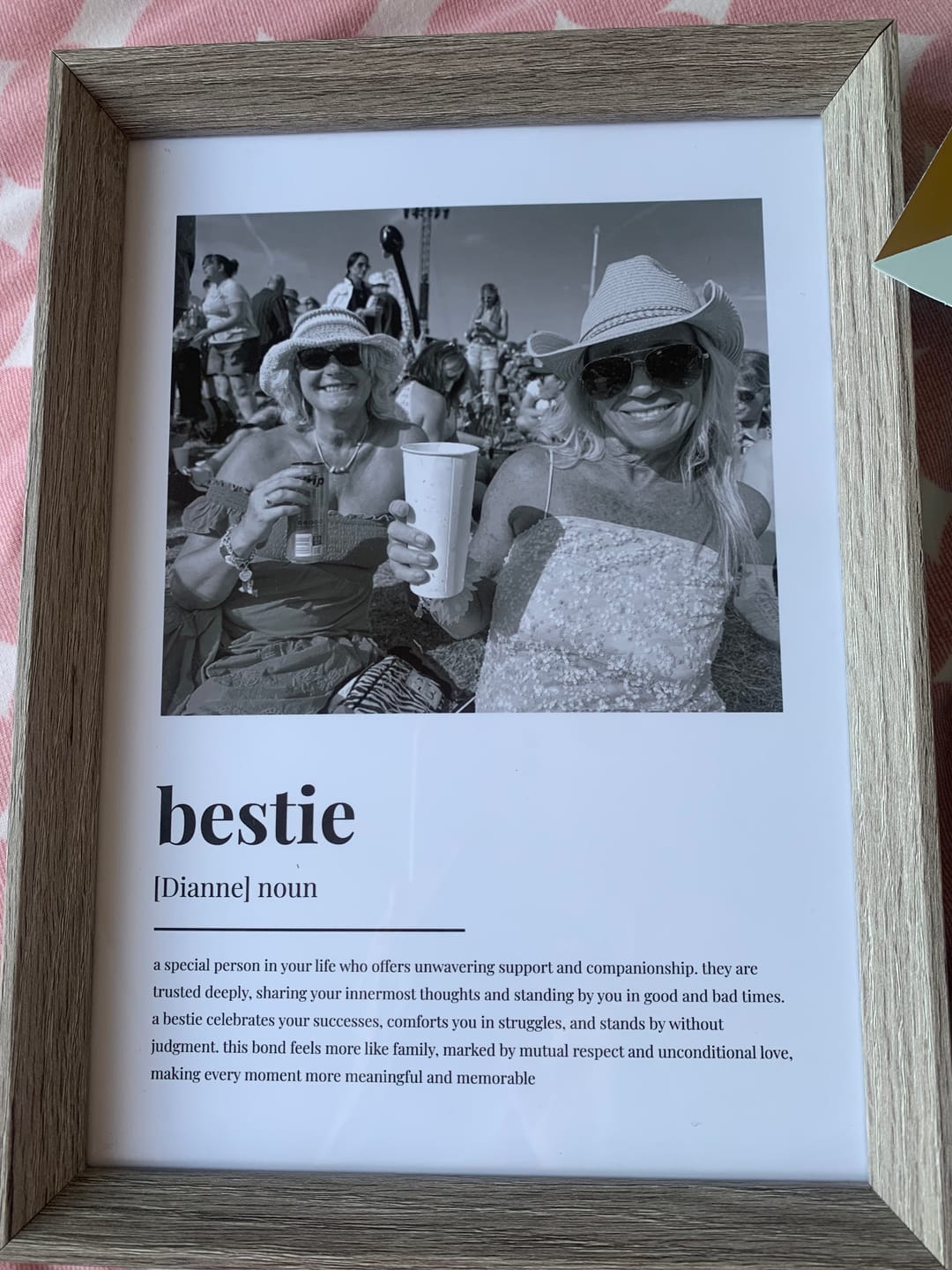Customer photo review of Personalised Friendship Definition Photo Print